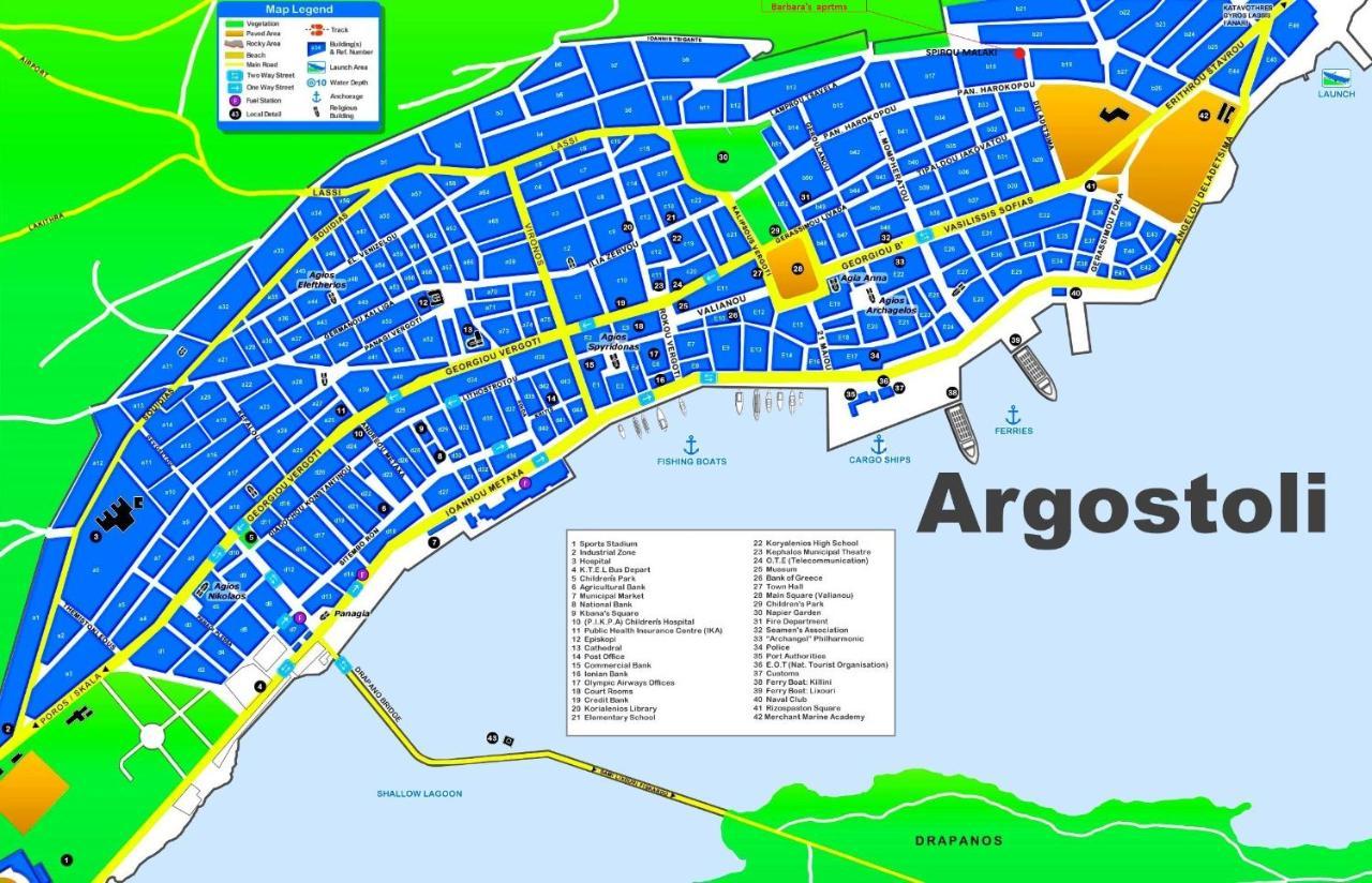 Barbara'S One Bedroom Apartments Argostoli  Ngoại thất bức ảnh